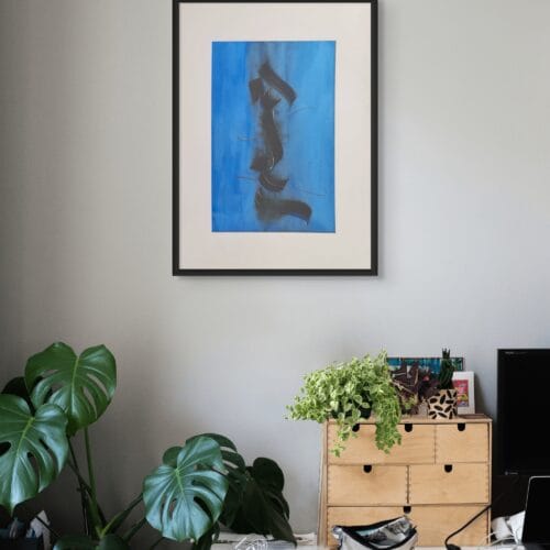 tableau "Abstraction" dans un bureau